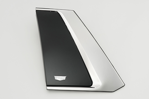 Backside window for a vehicle